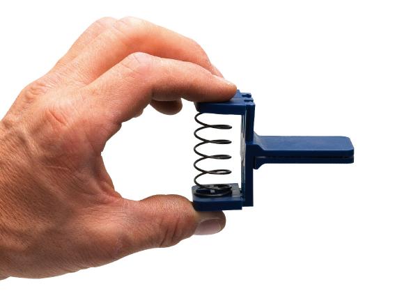 Kompribandklammer 0 - 30 mm schwarz | praktische Klammer für angebrauchte Rollen | Rolle wird gesperrt und das Aufquellen verhindert | einfache Art Kosten und Material zu sparen